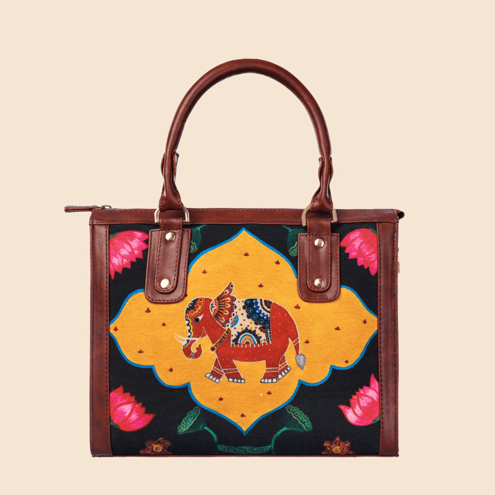 Hathi Madhubani Handbag