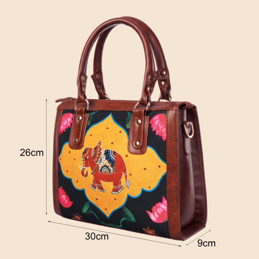 Hathi Madhubani Handbag - Image 2