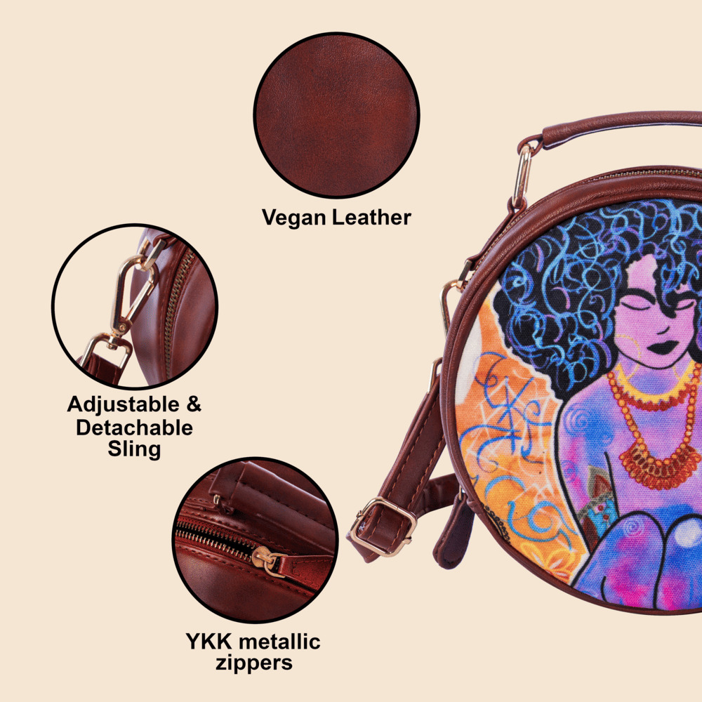 Tapasvi Women Round Bag - Image 6