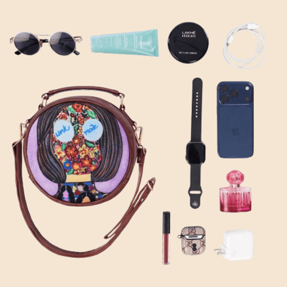 Udyami Women Round Bag - Image 5