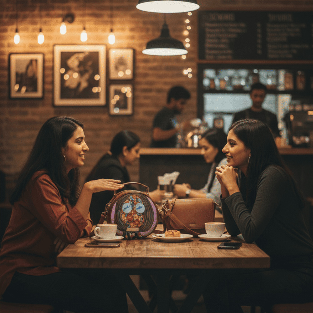 Udyami Women Round Bag - Image 6
