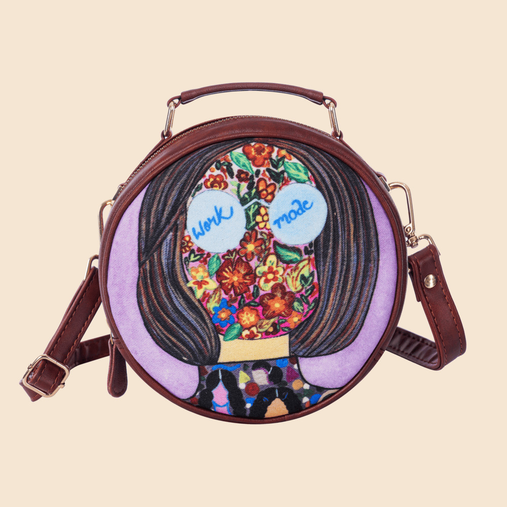 Udyami Women Round Bag
